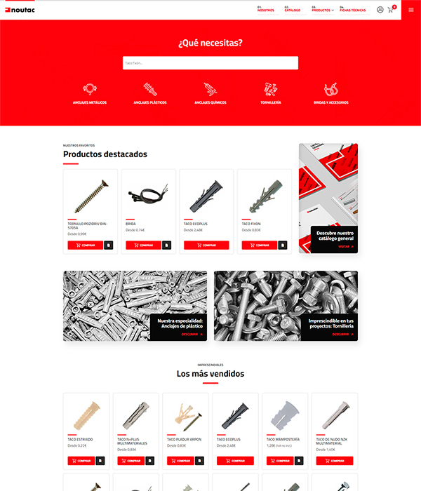 Desarrollo web de la tienda online par Plásticos Nou Tac
